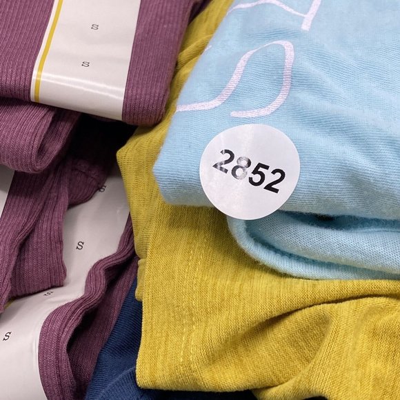 Bundle A New Day Shirts Womens Small Mixed 6 Knit Yellow Purple Blue Active Top - Picture 10 of 10